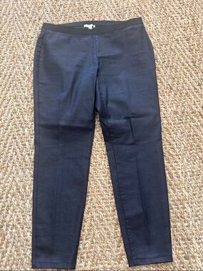 Eileen Fisher Women’s Black Coated Organic Cotton Pants NEW